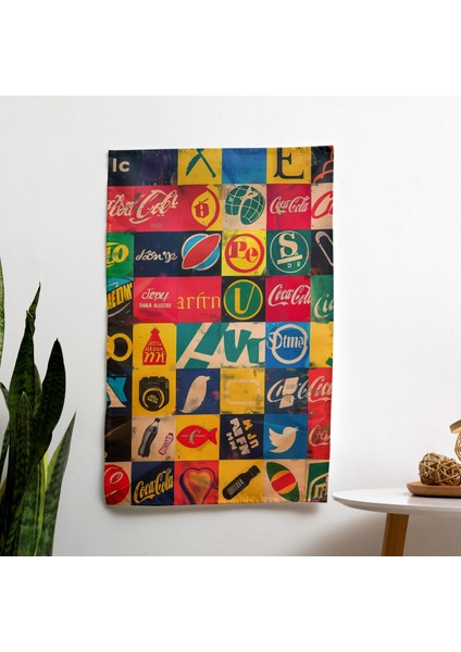 Pop Art Duvar Örtüsü - %100 Pamuk Sırt, Polyester Ön - Canlı Renkler - Yatak Odası, Oturma