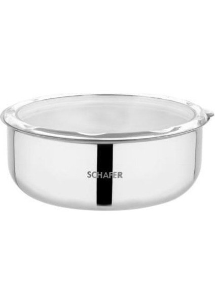 Practi Çelik Saklama Kabı 3 Lü (16-18-20 Cm) -6 Parça-Inox