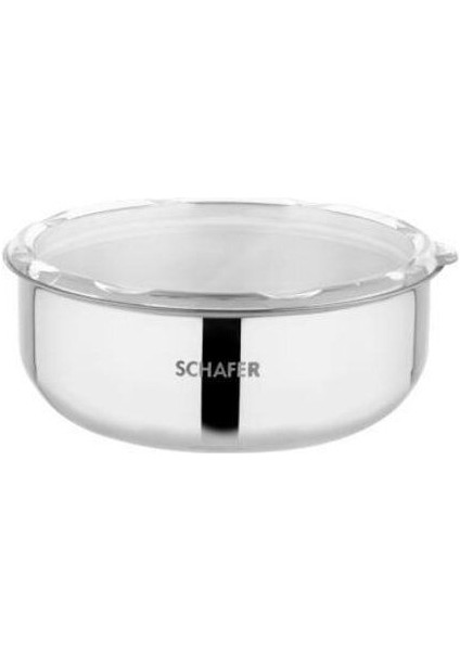 Practi Çelik Saklama Kabı 3 Lü (16-18-20 Cm) -6 Parça-Inox