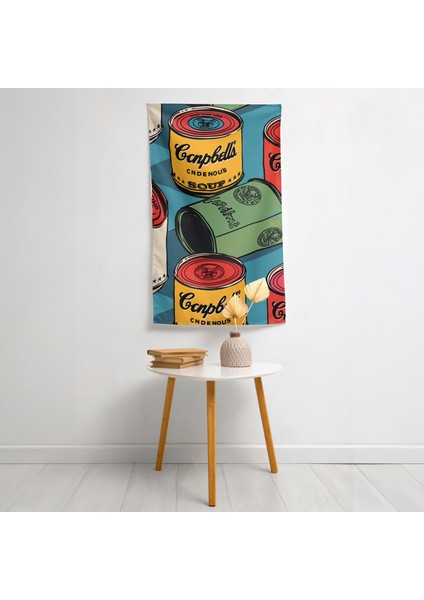 Modern Pop Art Duvar Örtüsü - Canlı Renkler, Ranforce Kumaş, Süblimasyon Baskı