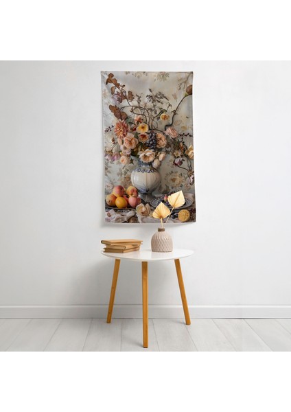 Johannes Vermeer'den Esinlenen Baskılı Duvar Örtüsüyla Modern - %100 Pamuk Sırt, Polyester