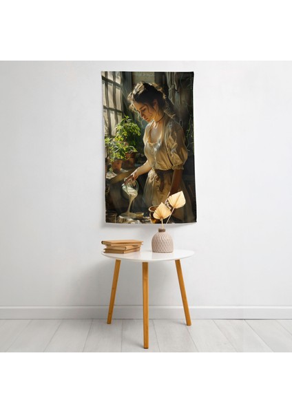 Johannes Vermeer Duvar Sanatı - Süblimasyon Baskı Kumaş Duvar Örtüsü