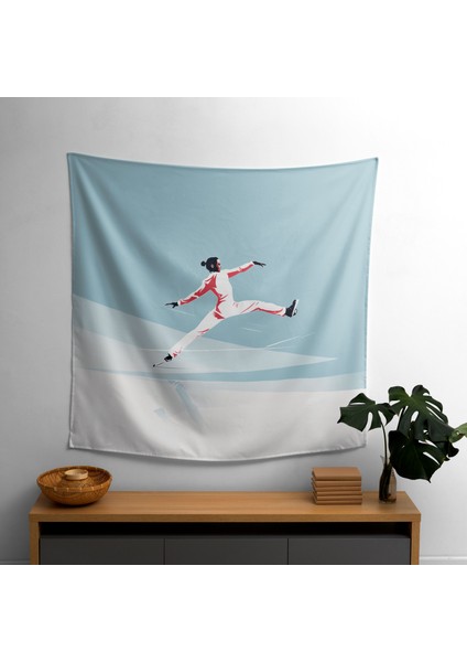 Zarif Patenci Kumaş Duvar Sanatı - Yatak Odası, Oturma Odası, Yatakhane Için Canlı Ranforce