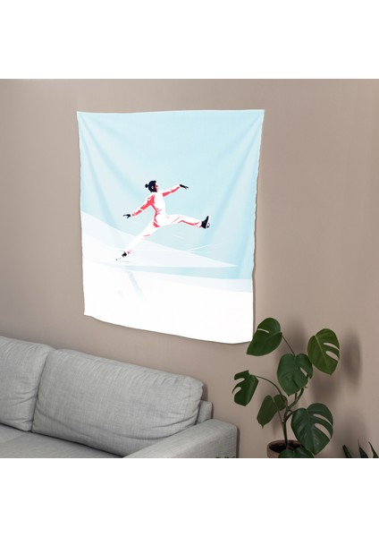 Zarif Patenci Kumaş Duvar Sanatı - Yatak Odası, Oturma Odası, Yatakhane Için Canlı Ranforce modelleri