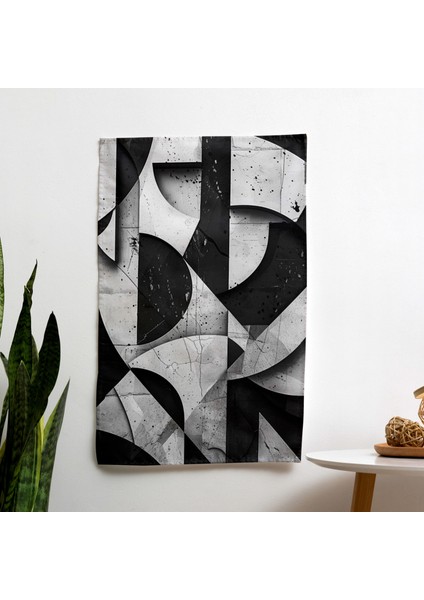 Popart Tarzı Duvar Örtüsü - Canlı %100 Pamuk Sırt, Polyester Ön , Süblimasyon Baskı - Yatak