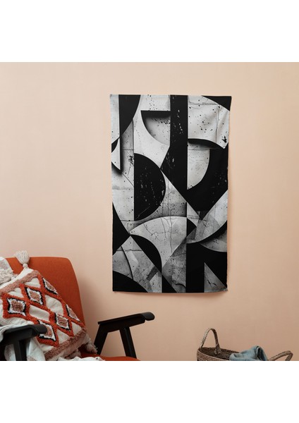 Popart Tarzı Duvar Örtüsü - Canlı %100 Pamuk Sırt, Polyester Ön , Süblimasyon Baskı - Yatak