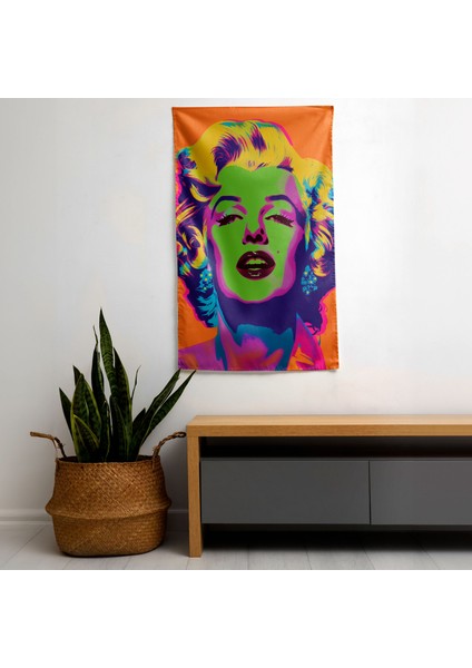 Modern Sanat Duvar Örtüsü - %100 Pamuk Sırt, Polyester Ön - Canlı Renkler, Hafif Kumaş -