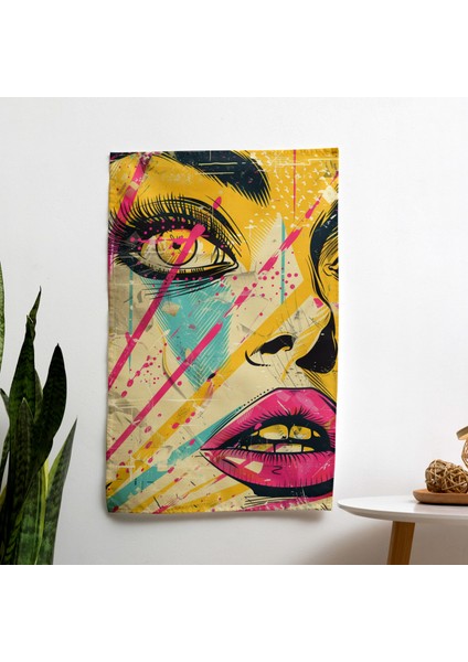 Popart Tarzı Çizgi Roman Grafik Duvar Örtüsü - Yatak Odası, Oturma Odası Veya Yurt Için Canlı%