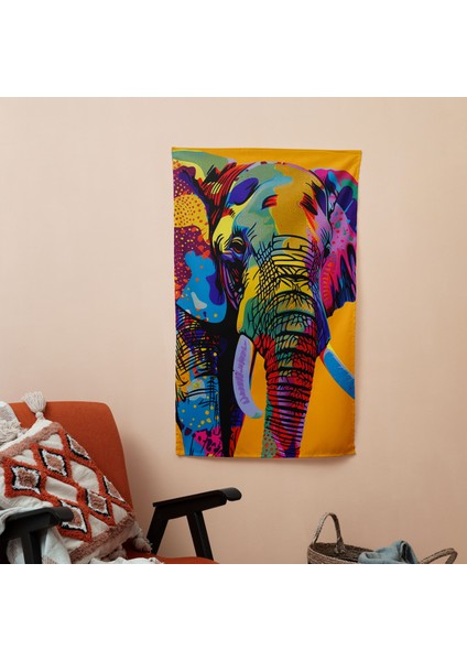 Popart Tarzı Duvar Örtüsü - Yatak Odası, Oturma Odası ve Yurt Için Modern Hafif Kumaş Duvar