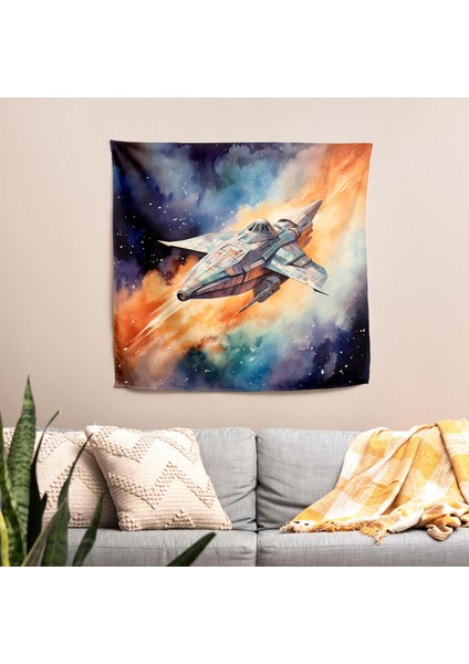 Cosmic Dreams Duvar Örtüsü - %100 Pamuk Sırt, Polyester Ön - Canlı Renkler - Süblimasyon fiyatları