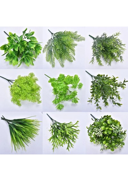 1 Adet Selvi 35 cm Adet Yapay Boston Fern Bitkiler Plastik Yapay Çalılar Yeşillik Ev Açık Bahçe Ofis Dekor Için Taklit Bitkiler (Yurt Dışından)