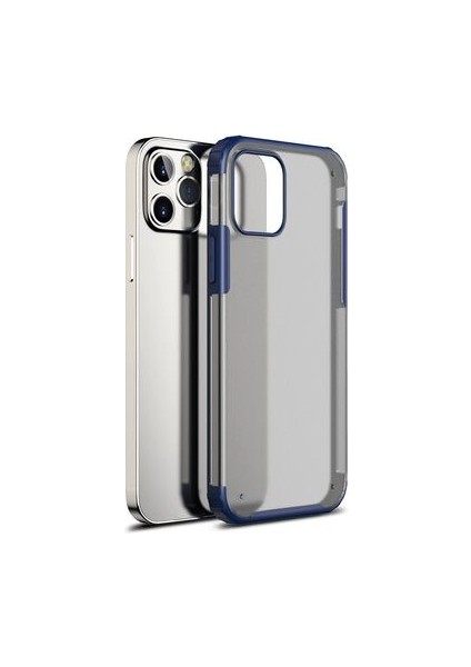 iPhone 12 Pro Kılıf Köşeleri Airbagli ve Sert Yapılı Mat Halozen Premium Kapak