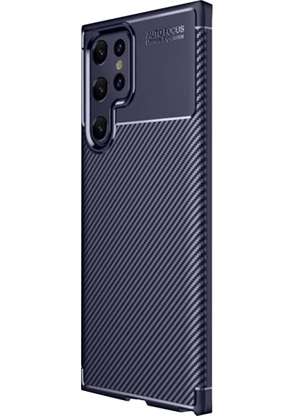 Samsung Galaxy S25 Ultra Kılıf Focus Karbon Dokulu Kamera Korumalı Silikon Kılıf