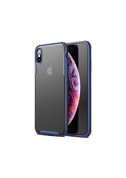 iPhone x Kılıf Ultra Köşe Koruması Sağlayan Arkası Mat Saydam Corvex Premium Kapak