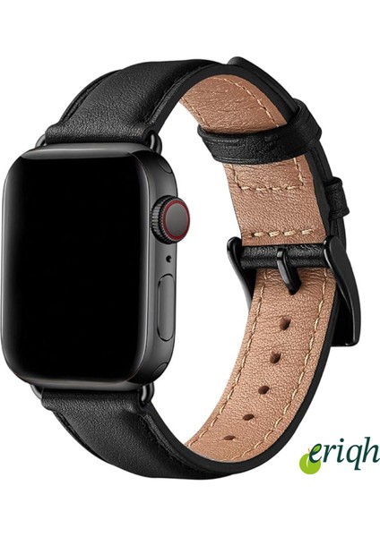 Apple Watch 38-40-41-(42MM10.NESIL) Deri Kordon Kaliteli Deri 1/2/3/4/5/6/se/7/8/9/10/ultra/ultra 2