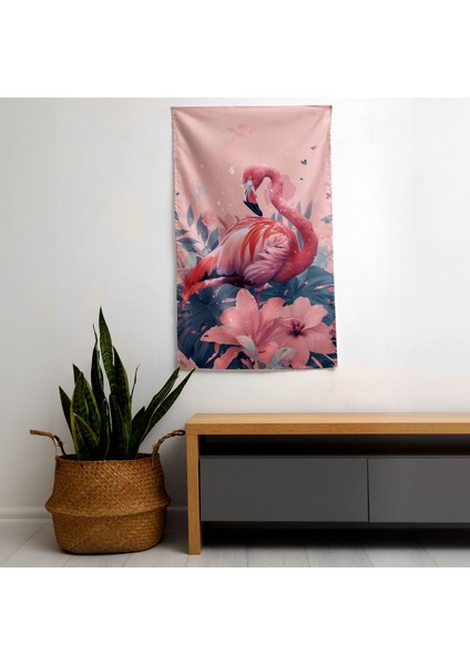 Popart Tarzı Hayvan Resimleri Duvar Örtüsü - %100 Pamuk Sırt, Canlı Renkler, Süblimasyon Baskı,