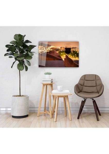 Kadeh Cam Tablo 4mm Dayanıklı Temperli Cam