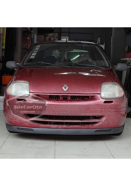 Renault Clio Symbol Hb&sedan 1998-2002 Uyumlu Üniversal V2 Laguna Lip Esnek Ön Lip 2 Parça Tampon Altı Dil Karlık Ön Ek