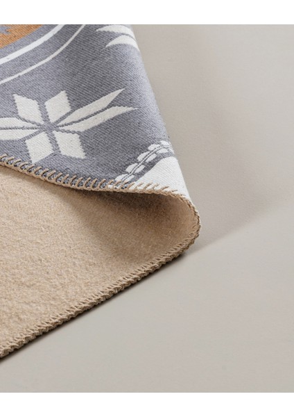 Cascade Pamuklu Saçaklı Dokuma Kilim - Beyaz/bej/antrasit - 60X100 cm modelleri