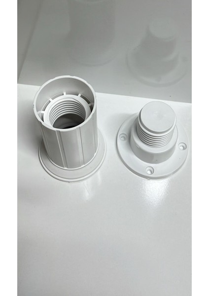 Ayarlanabilir Plastik Mobilya Ayağı Beyaz 10 cm 4 Ad.