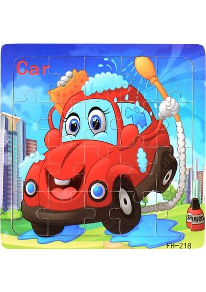 Yeni 20 Parça Ahşap 3D Yapboz Karikatür Hayvan Araç Bulmacalar Montessori Çocuk Eğitici Oyuncaklar Bebek Için 1 2 3 Yaşında (Yurt Dışından)