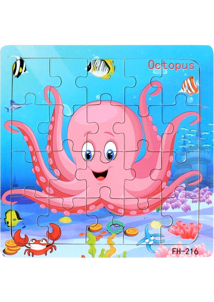 Yeni 20 Parça Ahşap 3D Yapboz Karikatür Hayvan Araç Bulmacalar Montessori Çocuk Eğitici Oyuncaklar Bebek Için 1 2 3 Yaşında (Yurt Dışından)