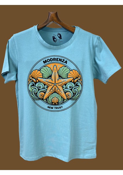 Regular Bisiklet Yaka Baskılı T-Shirt