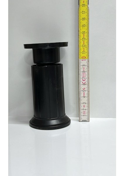 Ayarlanabilir Plastik Mobilya Ayağı Siyah 10 cm 4 Ad.