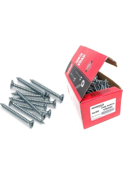 Sunta Vidası 3,5X20 mm 1000'LI Paket – Mobilya & Ahşap Uygulamaları İçin Güçlü, Paslanmaz Vida Seti