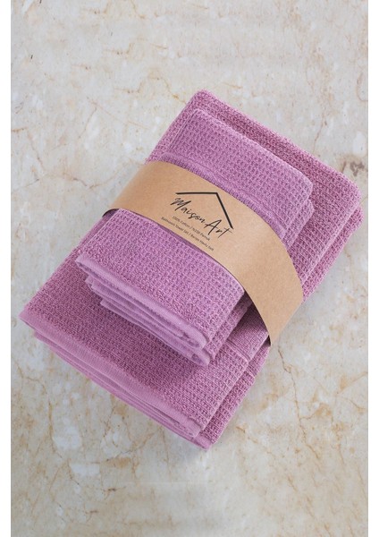 Yumuşak ve hafif 4'lü pamuklu banyo havlu seti 50x90-70x140 cm fiyatları