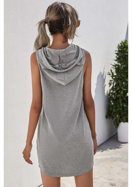 Kapüşonlu Kolsuz Elbise fiyatları