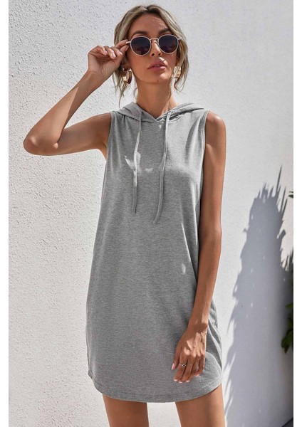 Kapüşonlu Kolsuz Elbise fırsatları