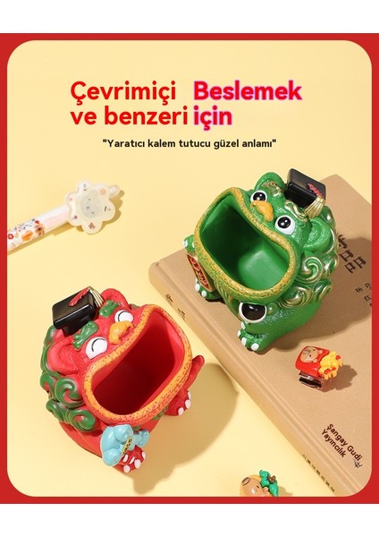 Ulusal Gelgit Aslan Uyanış Aslan Kalem Tutucu Yaratıcı Depolama Dekorasyon Ev Dekorasyonu (Yurt Dışından)