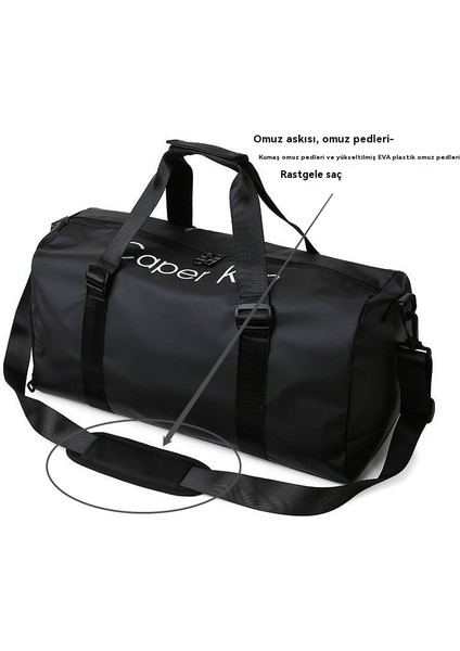 Seyahat Fitness Bağımsız Ayakkabı Deposu Kuru ve Islak Ayırma Tek Omuz Spor Çanta (Yurt Dışından) indirimleri