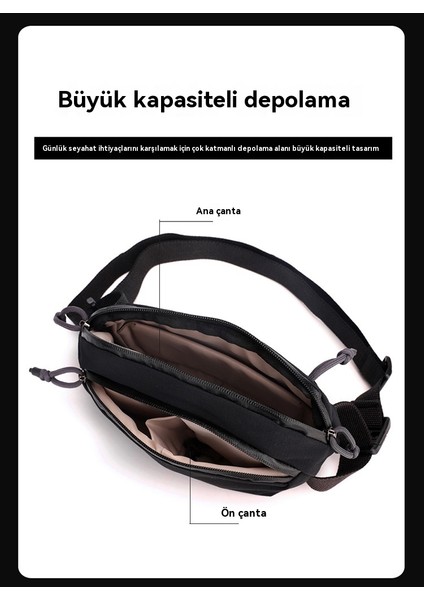 Erkek Kişilik Spor Banliyö Tek Omuz Çapraz Çantası (Yurt Dışından)