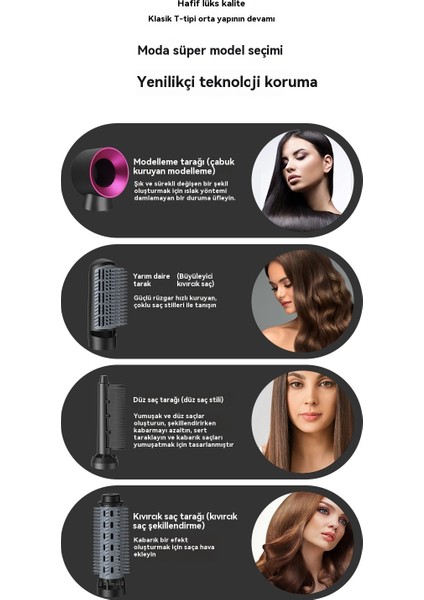 Üçü Bir Arada Islak ve Kuru Taraklı Düz Saç Saç Kurutma Makinesi (Yurt Dışından) indirimleri