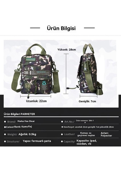 Erkek Taşınabilir Çapraz Rahat Açık Bravo Omuz Çantası (Yurt Dışından)