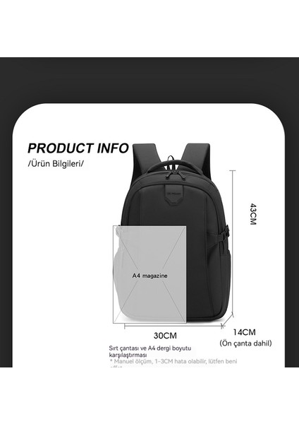 Iş ve Iş Tarzı Çok Fonksiyonlu Büyük Kapasiteli Açık Üniversite Öğrencisi Sırt Çantası (Yurt Dışından) fırsatları