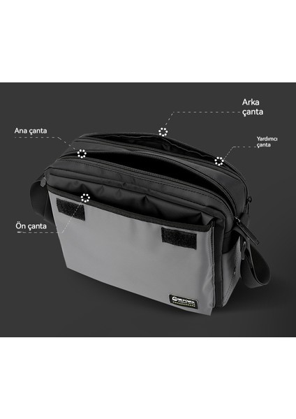 Erkek Crossbody Çanta Hafif Rahat Moda Omuz Çantası (Yurt Dışından)