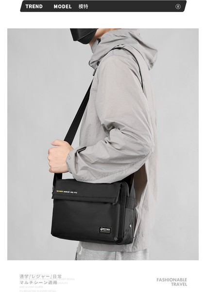 Erkek Crossbody Çanta Hafif Rahat Moda Omuz Çantası (Yurt Dışından)