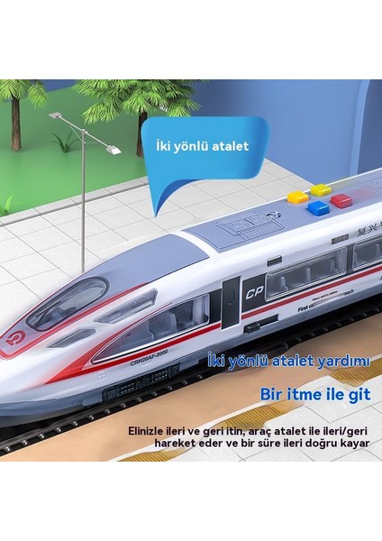 Simülasyon Çocuk Atalet Yüksek Hızlı Demiryolu Fuxing Tren Araba Modeli Eğitici Oyuncak (Yurt Dışından) fırsatları