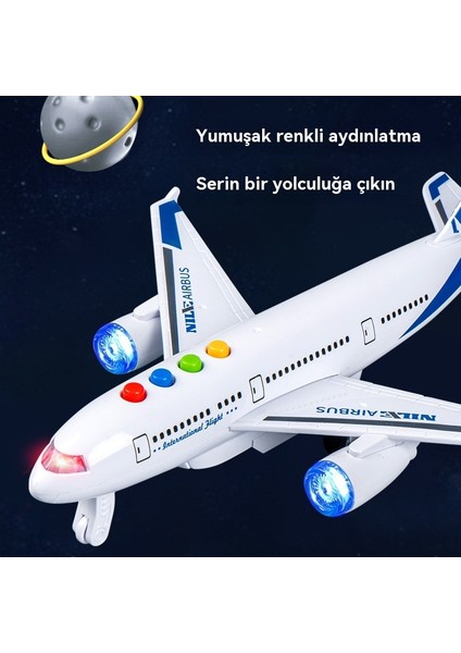 Çocuk Simülasyonu Yolcu Uçağı Erken Eğitim Uçak Modeli Eğitici Oyuncak (Yurt Dışından)