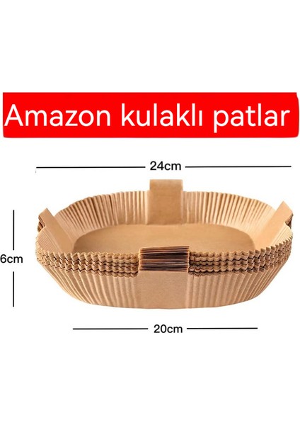 100 Adet Yüksek Sıcaklığa Dayanıklı Hava Fritöz Kağıt Tek Kullanımlık Gıda Sınıfı Pişirme Silikon Yağ Kağıt Tepsisi (Yurt Dışından)