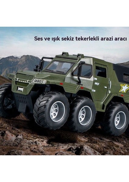 Çocuk Simülasyon Sekiz Tekerlekli Atalet Açık Kapı Işık Ses Araba Modeli Oyuncak (Yurt Dışından)