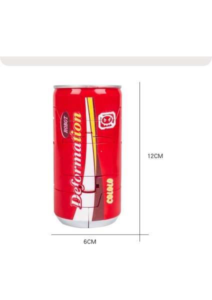 Soda Kutu Dönüşüm Robot Samuray Yaratıcı Oyuncak Modeli (Yurt Dışından)