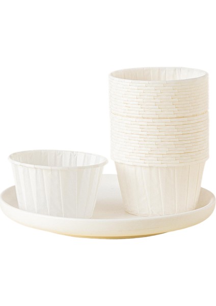 50 Kek Yüksek Sıcaklığa Dayanıklı Tek Kullanımlık Kek Pişirme Kağıt Bardakları (Yurt Dışından)