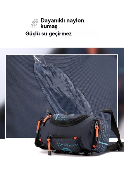 Çok Fonksiyonlu Açık Çapraz Omuz Su Geçirmez Bisiklet Tırmanma Büyük Kapasiteli Omuz Çantası (Yurt Dışından)