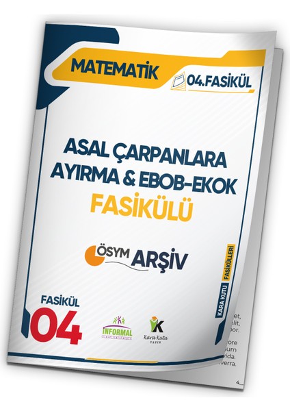 2025 Aless Matematik Kara Kutu Asal Çarpanlara Ayırma&ebob-Ekok 4.fasikül Ösym Çıkmış Soru Modül Set