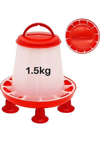 1pc 1.5kg/3l Kümes Hayvanları Otomatik Içici Kova Tavuk Besleyici Namlu Su Kovası Bıldırcın Bıldırcın Içme Çiftliği Tavuk Kümesi Su Tedarik: 1.5kg Besleyici Kovası (Yurt Dışından)