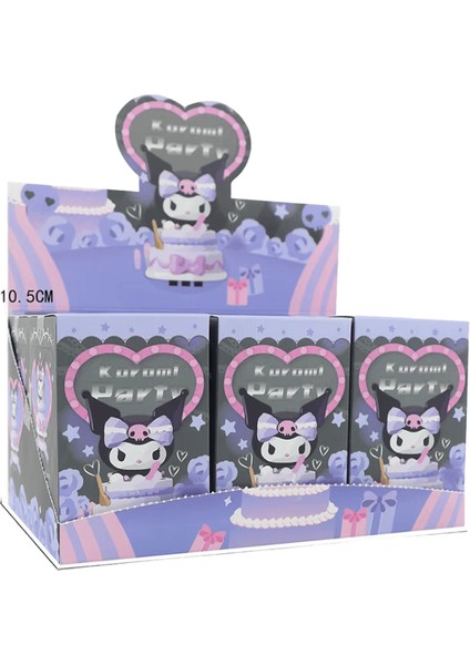 Sanrio Kuromi Kör Kutu Doğum Günü Partisi Serisi Aksiyon Figürü Bebekler Anime Figürleri Sürpriz Çanta Sevimli Model Çocuk Koleksiyonu Oyuncakrenk: Bir Set 6 Adet (Yurt Dışından)